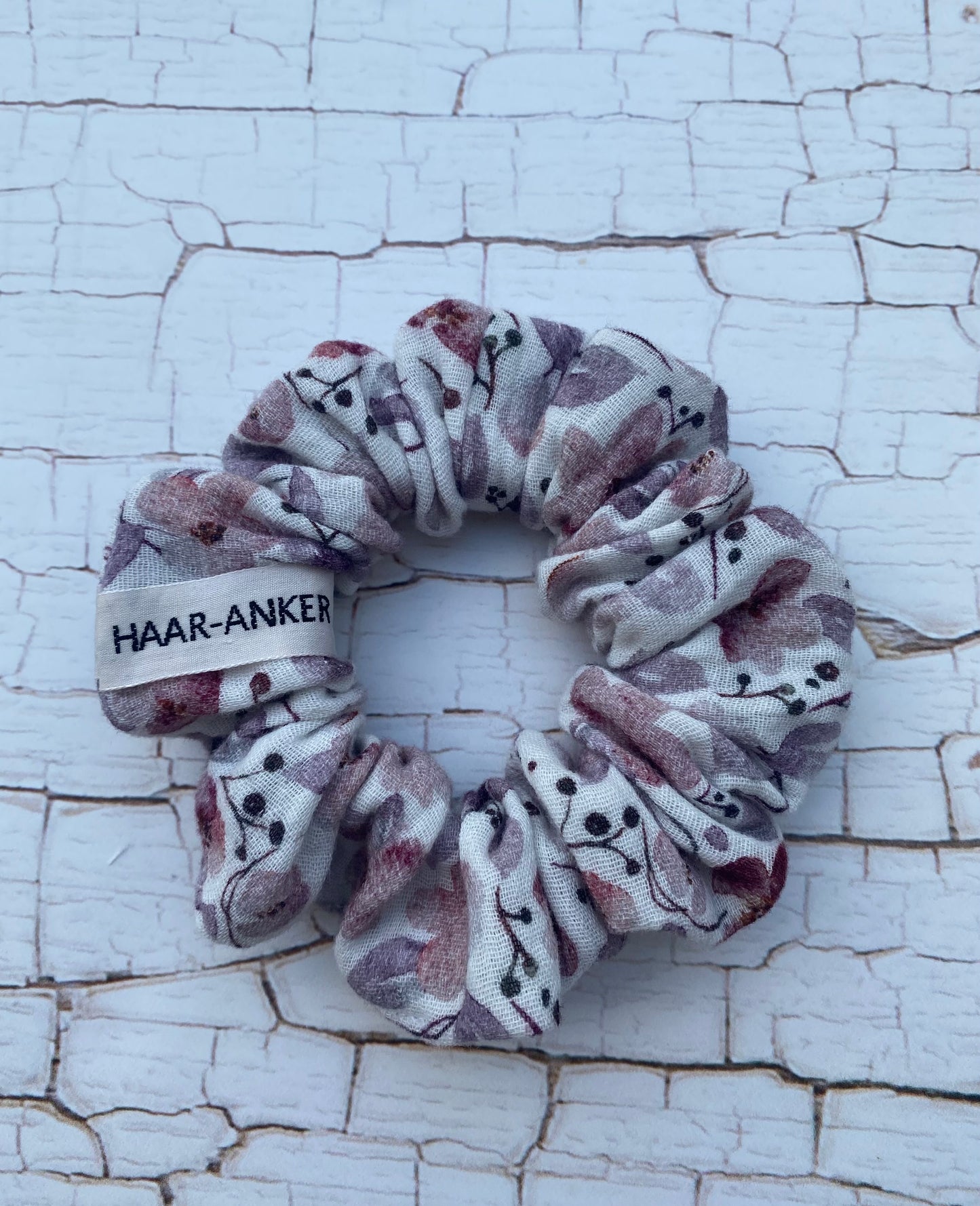 Scrunchie Musselin Blumenprint