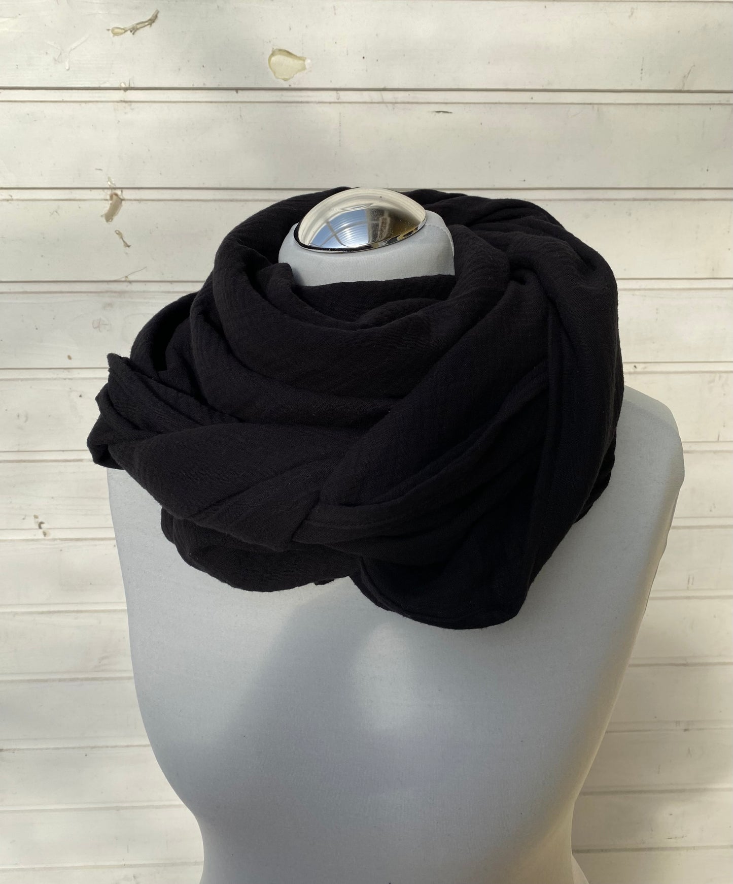 Musselintuch Farbe Schwarz