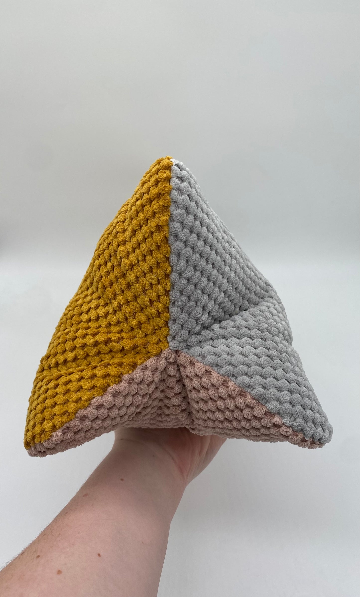 Leseknochen Bunt rosa/senf/hellgrau