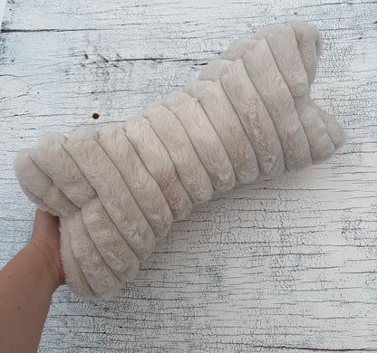 Leseknochen Kunstfell beige