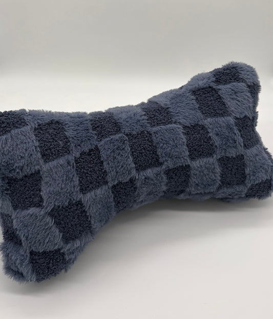 Leseknochen Fellimitatplüsch rauchblau