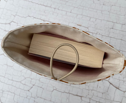 Bücherhülle aus Stoff Leoprint