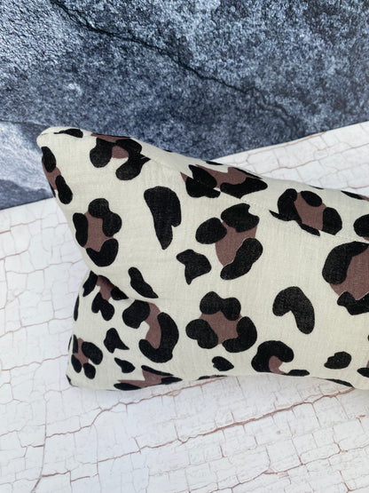 Leseknochen Leoprint Beige