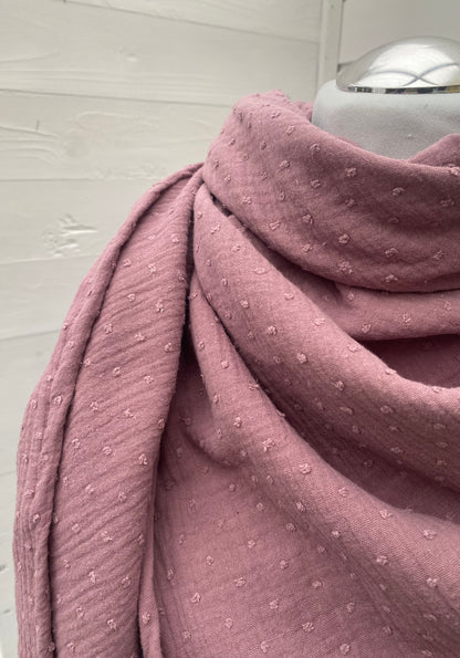 Musselintuch beere mit Dots