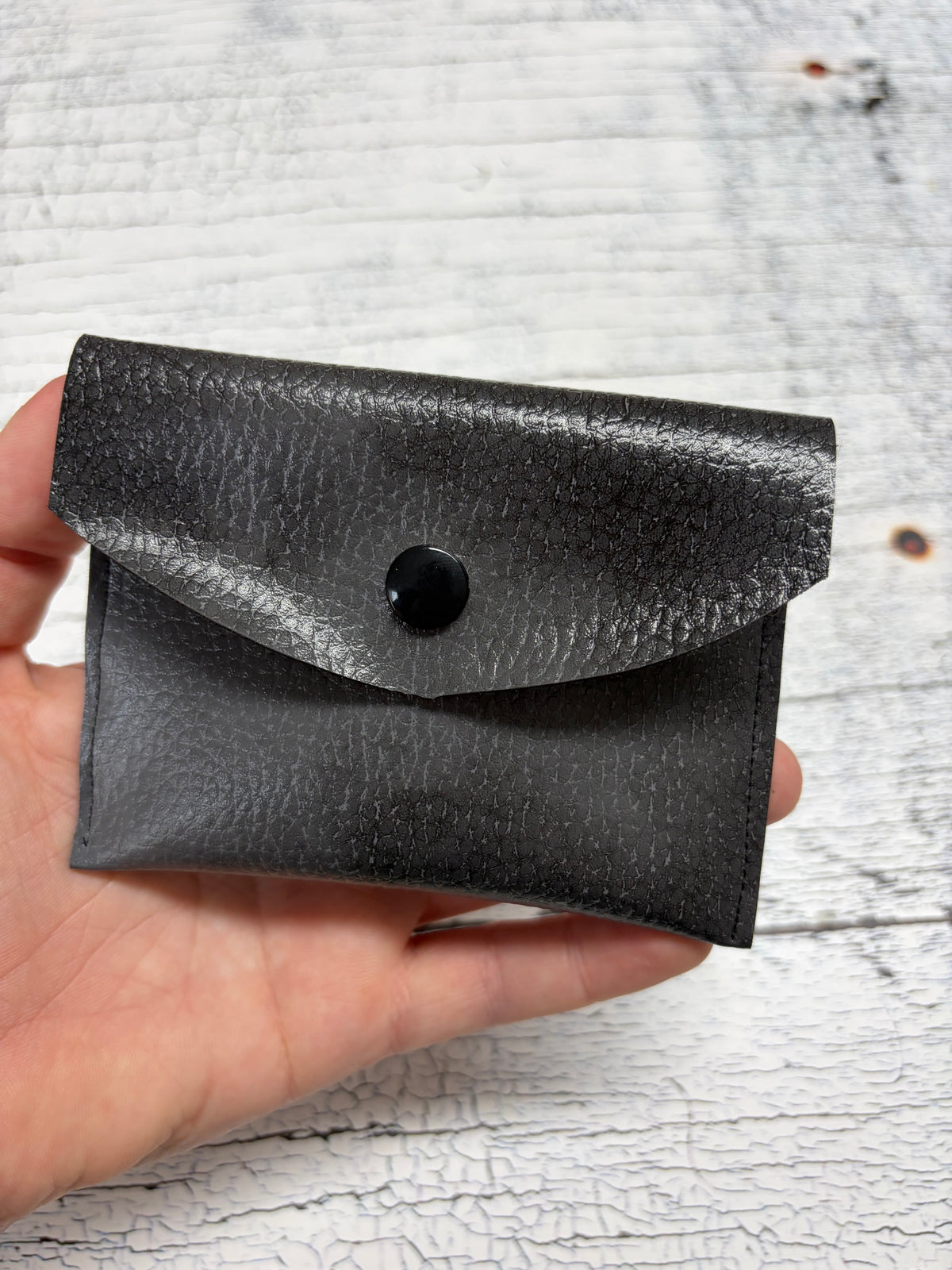 Kleine Geldbörse schwarz/grau