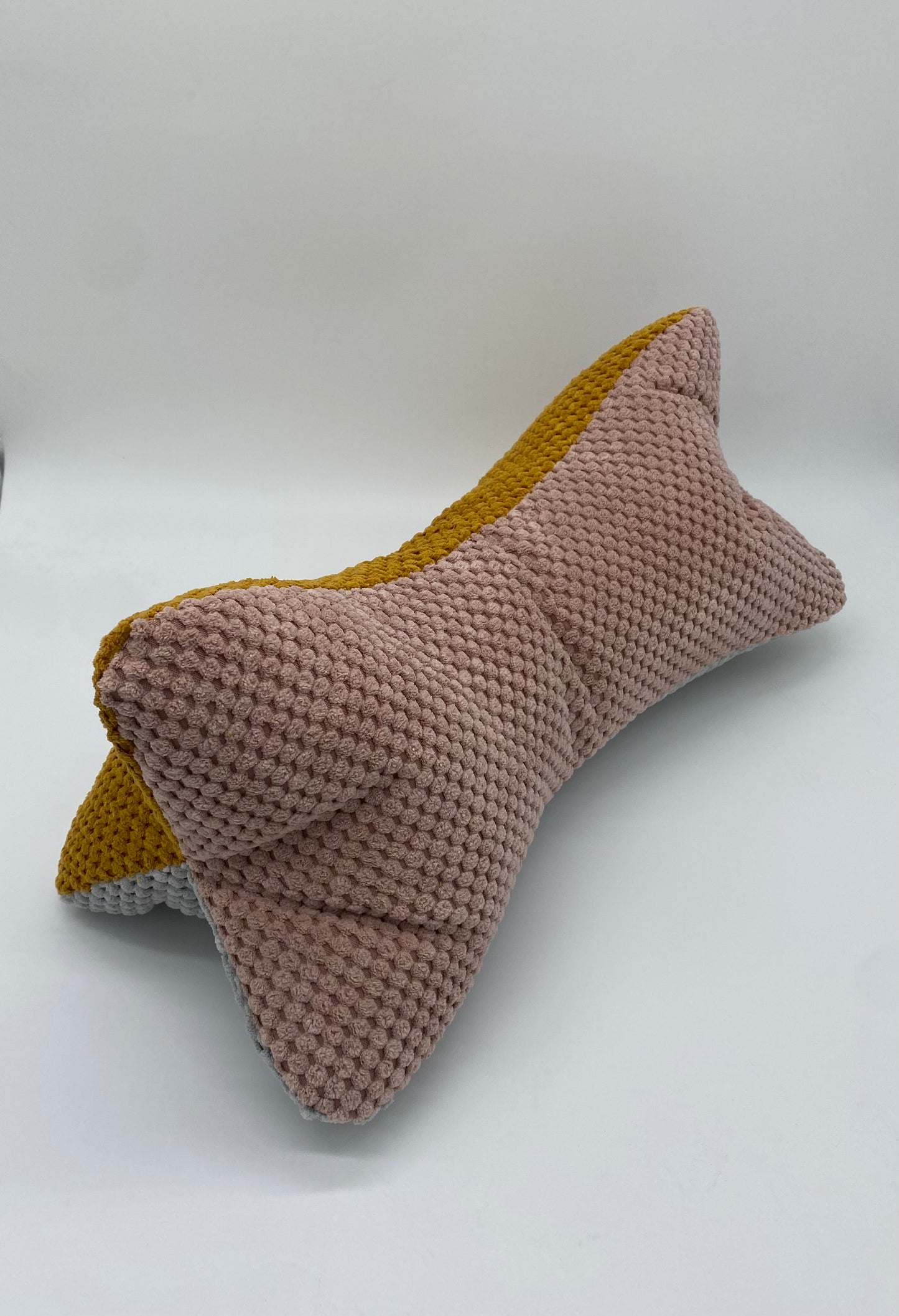 Leseknochen Bunt rosa/senf/hellgrau