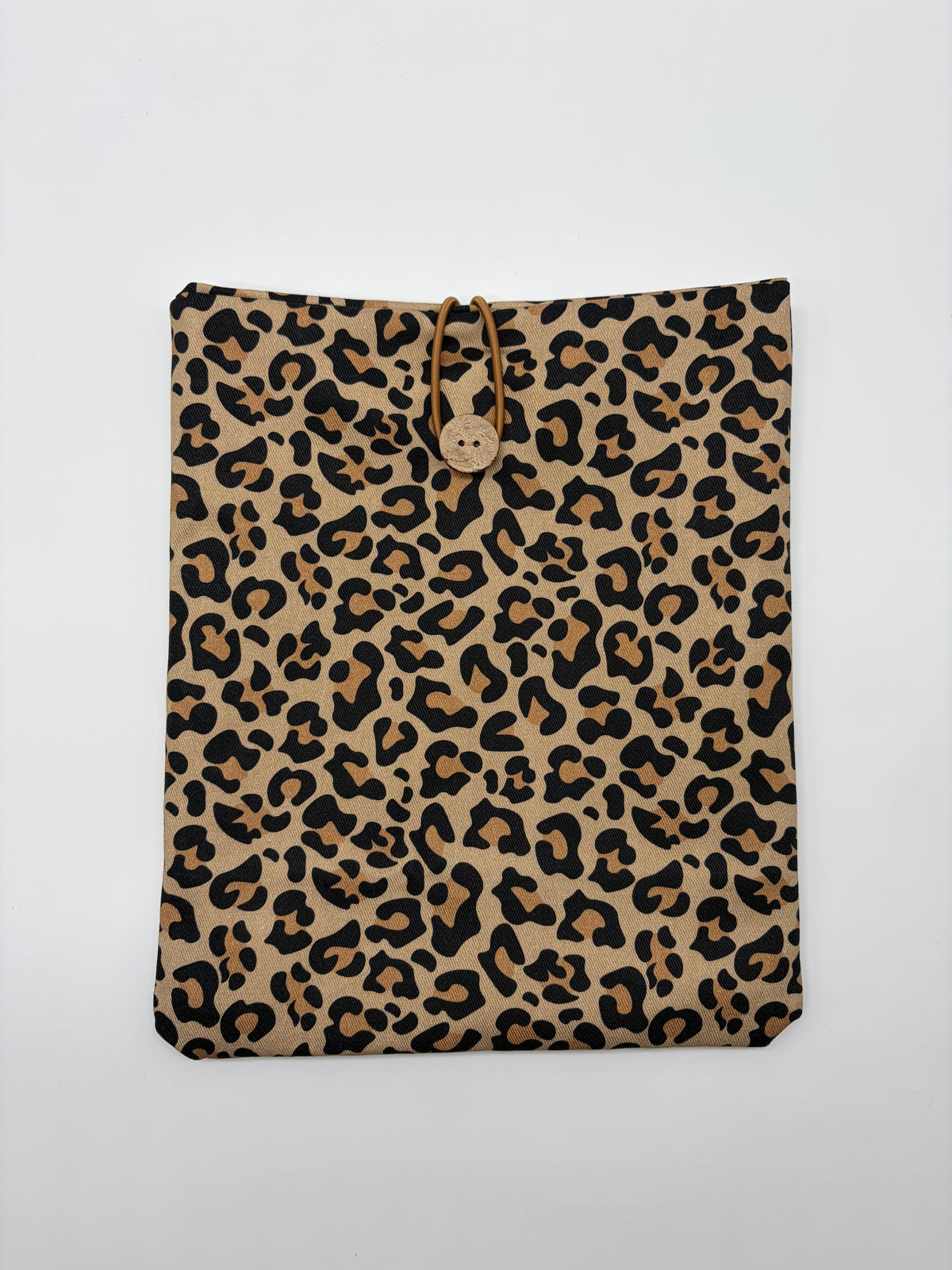 Bücherhülle Leoprint beige