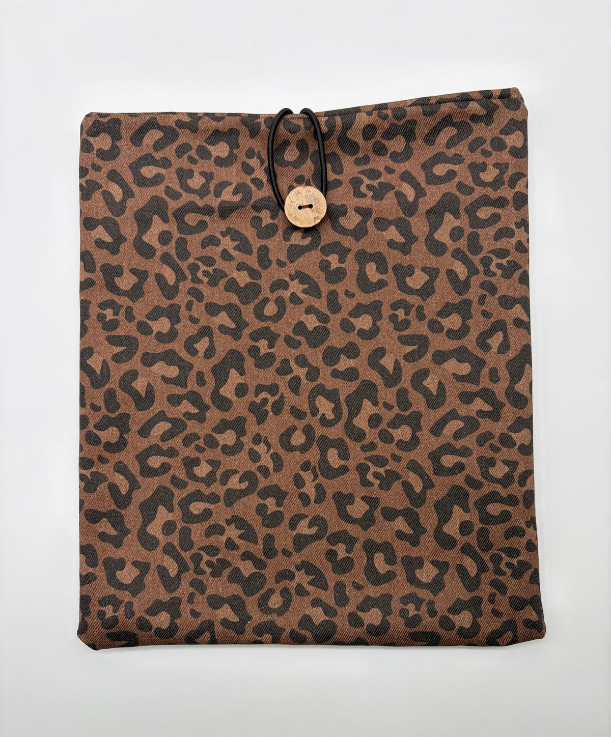 Bücherhülle Leoprint braun